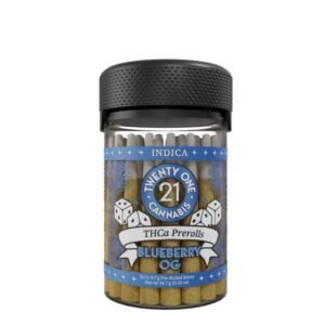 TWENTY ONE CANNABIS 0.7G THC-A PRE ROLLS 21CT JAR