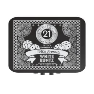 TWENTY ONE CANNABIS 0.7G THCA  PRE ROLLS 5 CT. TIN - 6CT/BOX