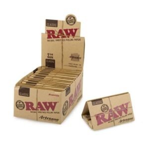 RAW ARTESANO 1 1/4 SIZE ROLLING PAPER TRAY-PAPERS-TIPS 15CT/BOX
