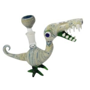 7" DINOSAUR HAND MADE WITH ROUND TAIL BUBBLER