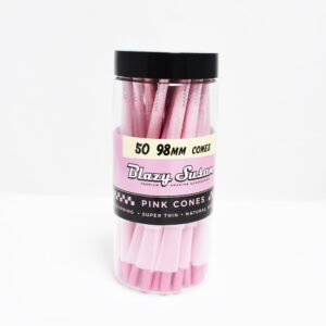 BLAZY SUSAN PINK CONES 98MM 50CT/BOX