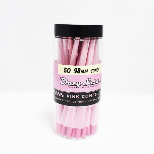BLAZY SUSAN PINK CONES 98MM 50CT/BOX