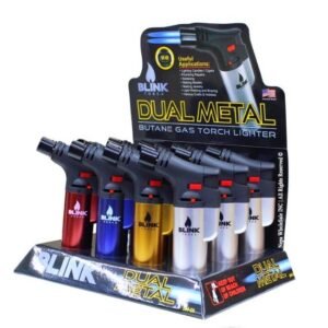 BLINK DUAL METAL TORCH LIGHTER (DM-01) 12CT / BOX