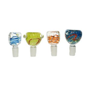 PREMIUM COLOR BOWL 14MM MALE ASSORTED DESIGNS "BOWL14M"