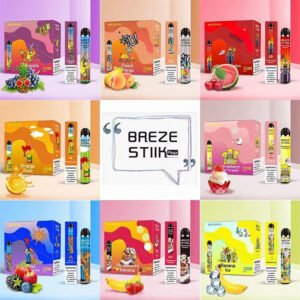 BREZE STIIK MEGA DISPOSABLE 2200 PUFFS (60ML) 10CT/BOX