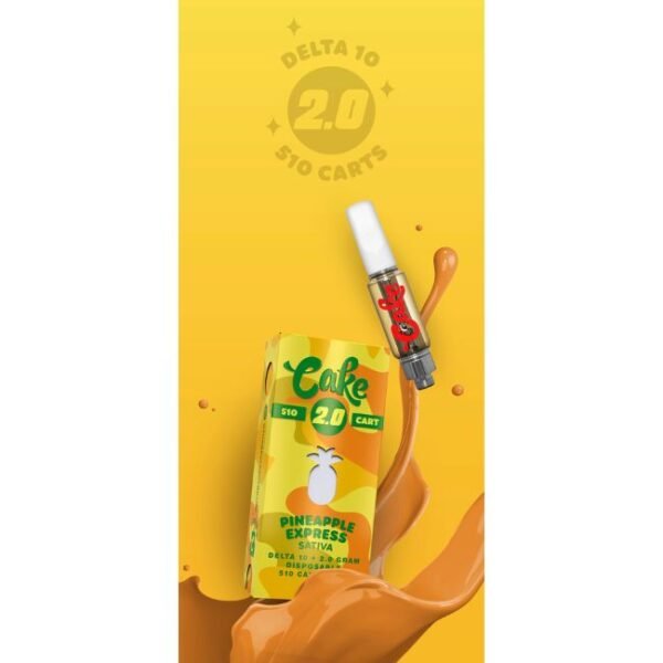 CAKE DELTA 10 (2GM) LIVE RESIN CART 5CT/ BOX