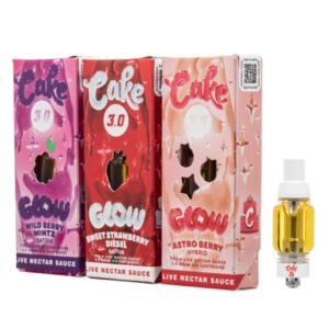 CAKE GLOW 3.0 THC-A LIVE NECTOR SAUCE 3GM CART 5CT/ BOX