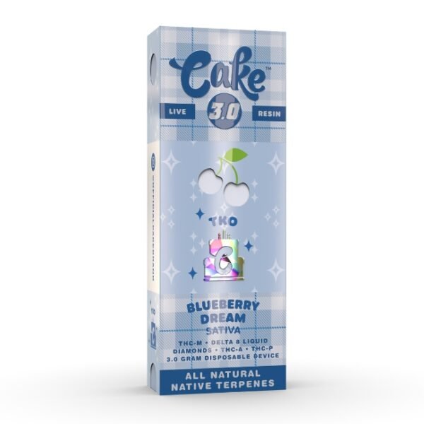 CAKE 3GM TKO (THC-M+D8 +THC-A+THC-P) DISPO 5CT/BOX