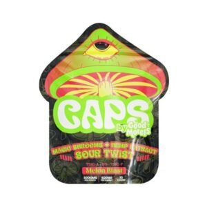 CAPS MAGIC SHROOM THCA+D9+THCP SOUR TWIST 5000MG GUMMIES 10CT/BOX