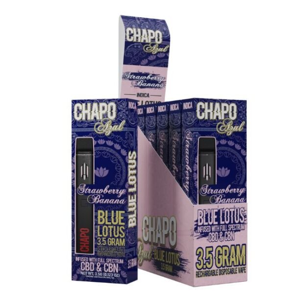 CHAPO AZUL BLEND BLUE LOTUS CBD & CBN 3.5GM DISPO 6CT/ BOX