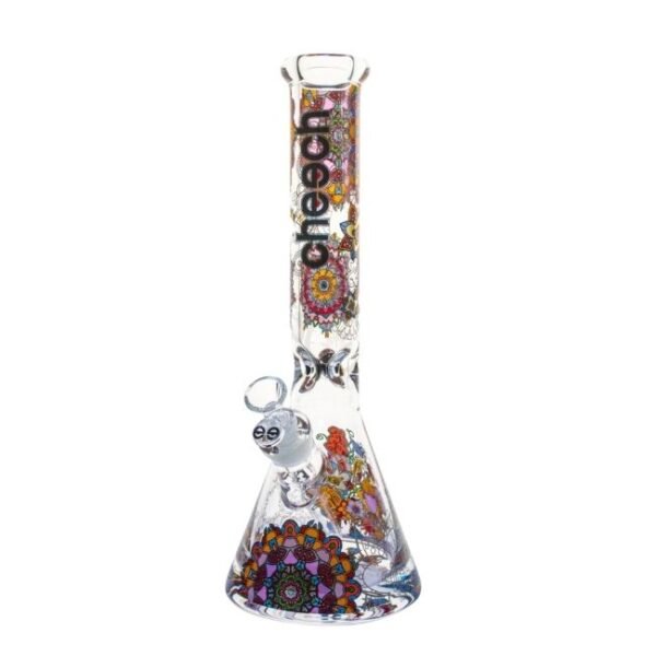CHEECH GLASS 15" FLORAL TUB BEAKER