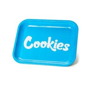 COOKIES ROLLING LARGE METAL TRAY  (BLUE)