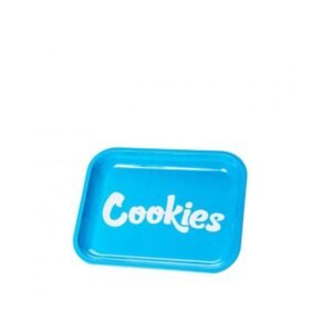 COOKIES ROLLING SMALL METAL TRAY  (BLUE)