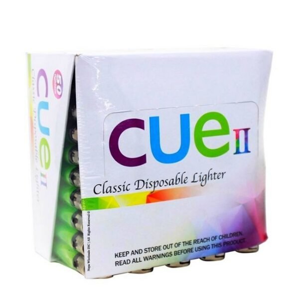 CUE II CHEAP DISPOSABLE LIGHTER 50CT/DISPLAY