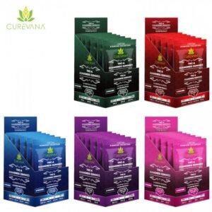 CUREVANA ASSORTED FLAVOR THC-A DIAMOND GUMMIES 2500 MG PER BAG - 10CT/BAG - 6 BAGS/DISPLAY