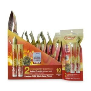 CUTLEAF THCA  PREMIUM  HEMP 1GM X 2 PRE ROLLS 10CT/BOX