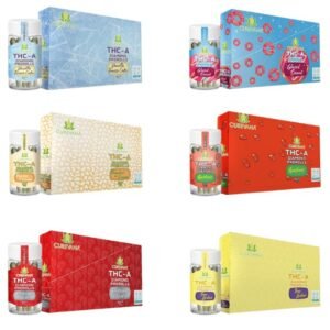 CUREVANA THC-A DIAMOND PRE-ROLL 0.8GM 5 JOINT/JAR - 4CT/PACK