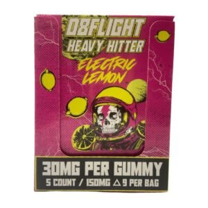 D8FLIGHT DELTA 9 THC HEAVY HITTERS 750MG 5/PCS PER PACK GUMMIES 5CT / BOX