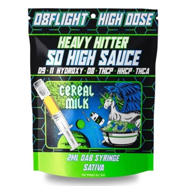 D8FLIGHT D8+THCP+HHCP+11 HYD+THCA 2ML SO HIGH SAUCE DAB SYRINGE BOX 5CT ...