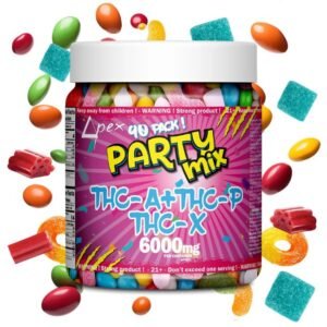 DELTAPEX PARTY MIX THC-A + THC-P + THC-X 6000MG GUMMIES
