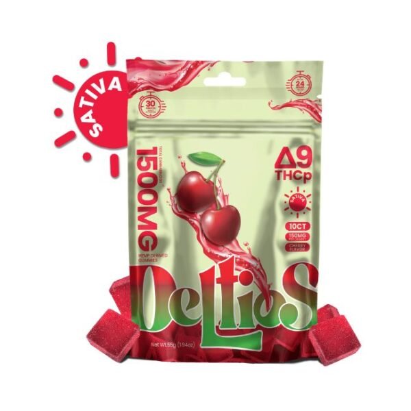 DELTIOS DELTA 9 THCP HEMP DERIVED 1500MG GUMMIES SINGLE 10CT/ BAG