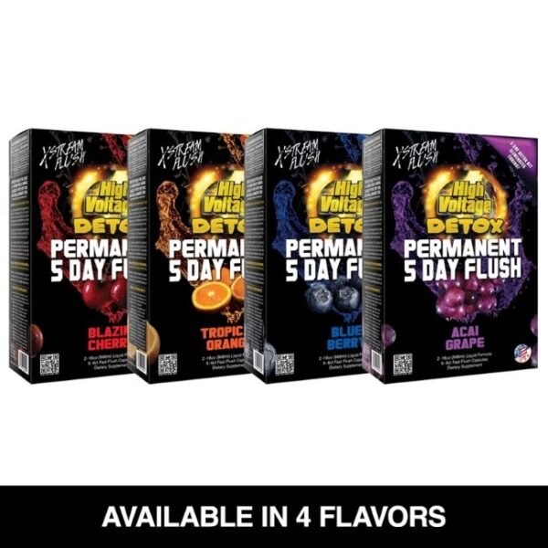 HIGH VOLTAGE DETOX PERMANENT 5 DAY FLUSH 32 OZ