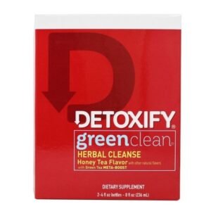 DETOXIFY GREEN CLEAN HERBAL CLEANSE HONEY TEA FLAVOR 2-4 Fl.Oz