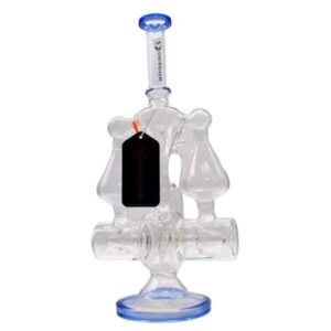 DRAGON GLASS 14" DOUBLE GLOBE WITH CAPSULE DESIGN WATER PIPE