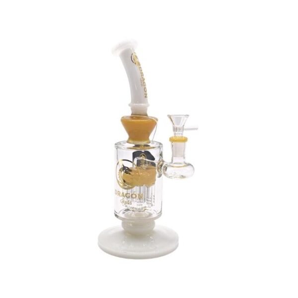 DRAGON GLASS 12" HIGH QUALITY SHOWER HEAD GLASS WATER PIPE