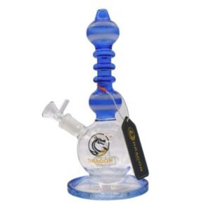 DRAGON GLASS 12" GLOBE WITH PERC RECYCLER WATER PIPE
