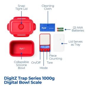 DIGITZ TRAP - 1KG WITH EXPANDING SILICONE BOWL (1000 X 0.1GRAM)