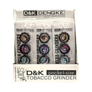 D&K ASSORTED EYE DESIGN POCKET SIZE GRINDERS 60CT / DISPLAY