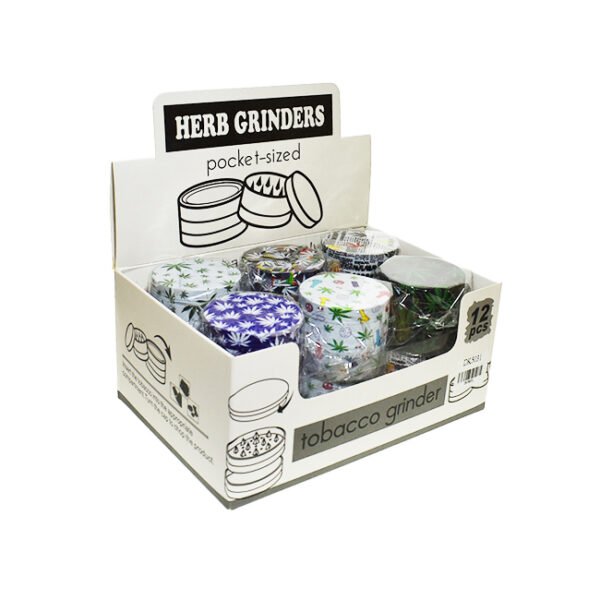 ALLUMINIUM METAL 3 Part 50MM  GRINDER ASSORTED DESIGNS