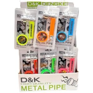D&K METAL PIPE ASSORTED COLORS 24CT/DISPLAY