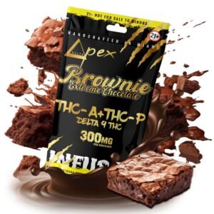 DELTAPEX BROWNIE EXTREME CHOCOLATE THC-A + THC-P & DELTA 9 THC 300MG