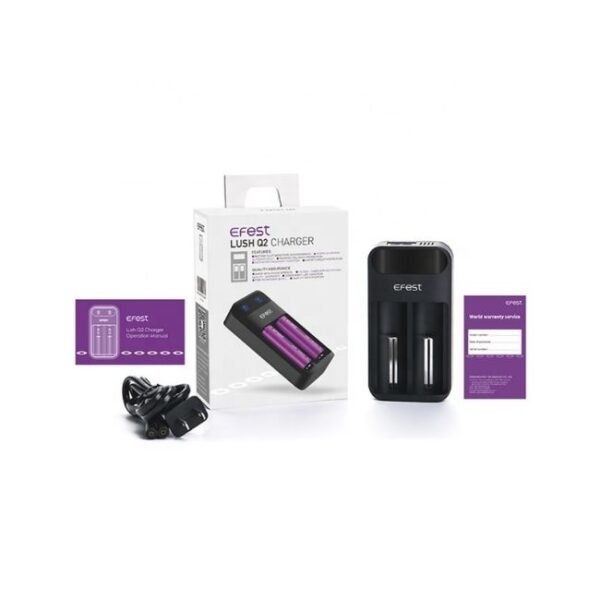 EFEST LUSH Q2  DUAL SLOT BATTERY CHARGER