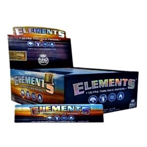 ELEMENTS KING SIZE SLIM ULTRA THIN RICE PAPERS 50 PACKS PER BOX