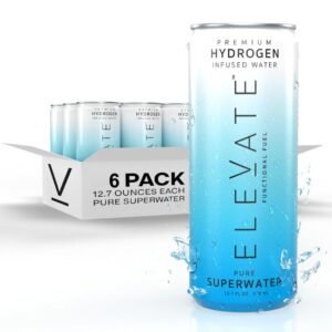 ELEVATE HYDROGEN WATER (6 PACK) HIGHEST HYDROGEN INFUSED ALKALINE SPRING WATER