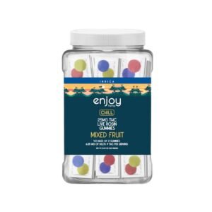 ENJOY DELTA  9 THC LIVE ROSIN 25MG TWO GUMMIES 40CT/ JAR