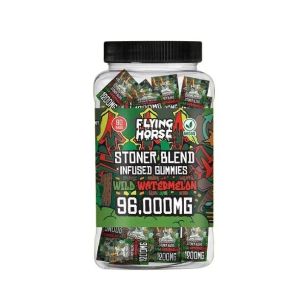 FLYING HORSE THCP BLEND INFUSED 96000MG GUMMIES 80CT JAR