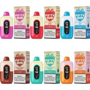 FIFTY BAR BY HIDDEN HILLS 5% DISPOSABLE (80ML) 20K PUFFS 5CT/ BOX