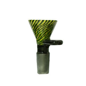 SMOQ GLASS 14MM AMERICAN HEAVY LIME BROWN BOWL - ASSORTED COLORS "GB36A014MALE"