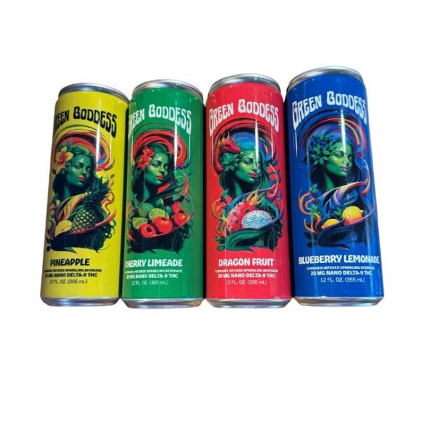 GREEN GODDESS 20MG NANO D9 THC 12FL.OZ 355ML DRINK 4PK