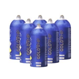 GOLD WHIP N2O 200G / 0.3L MINI TANKS ORIGINAL CHARGER 20CT/ BOX