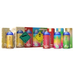 GOLD WHIP N2O 200G / 0.3L MINI TANKS VANILLA+CHERRY+FUNNFETTY CAKE+KEYLIME PIE CHARGER 20CT/ BOX