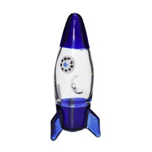 GLASS 3" MOLINE SKY ROCKET FLEX DESIGN HAND PIPE
