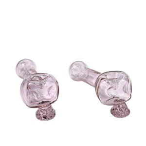 GLASS 5" MOLINE SKULL FLOREX HAMMER  DESIGN HAND PIPE