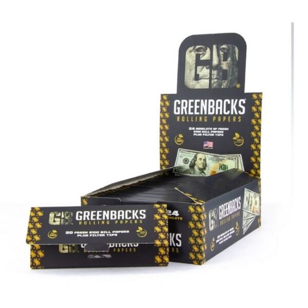 GREENBACKS ROLLING PAPER (24 BOOKLETS | 20 PAPERS)