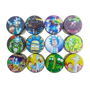 METAL ALLOY ZINC 3 PART GRINDER (55MM) ASSORTED COLORS