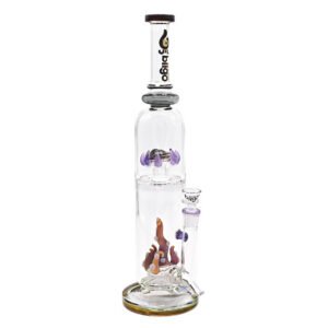 16" BIIGO GLASS OCTOPUS DESIGN WATER PIPE